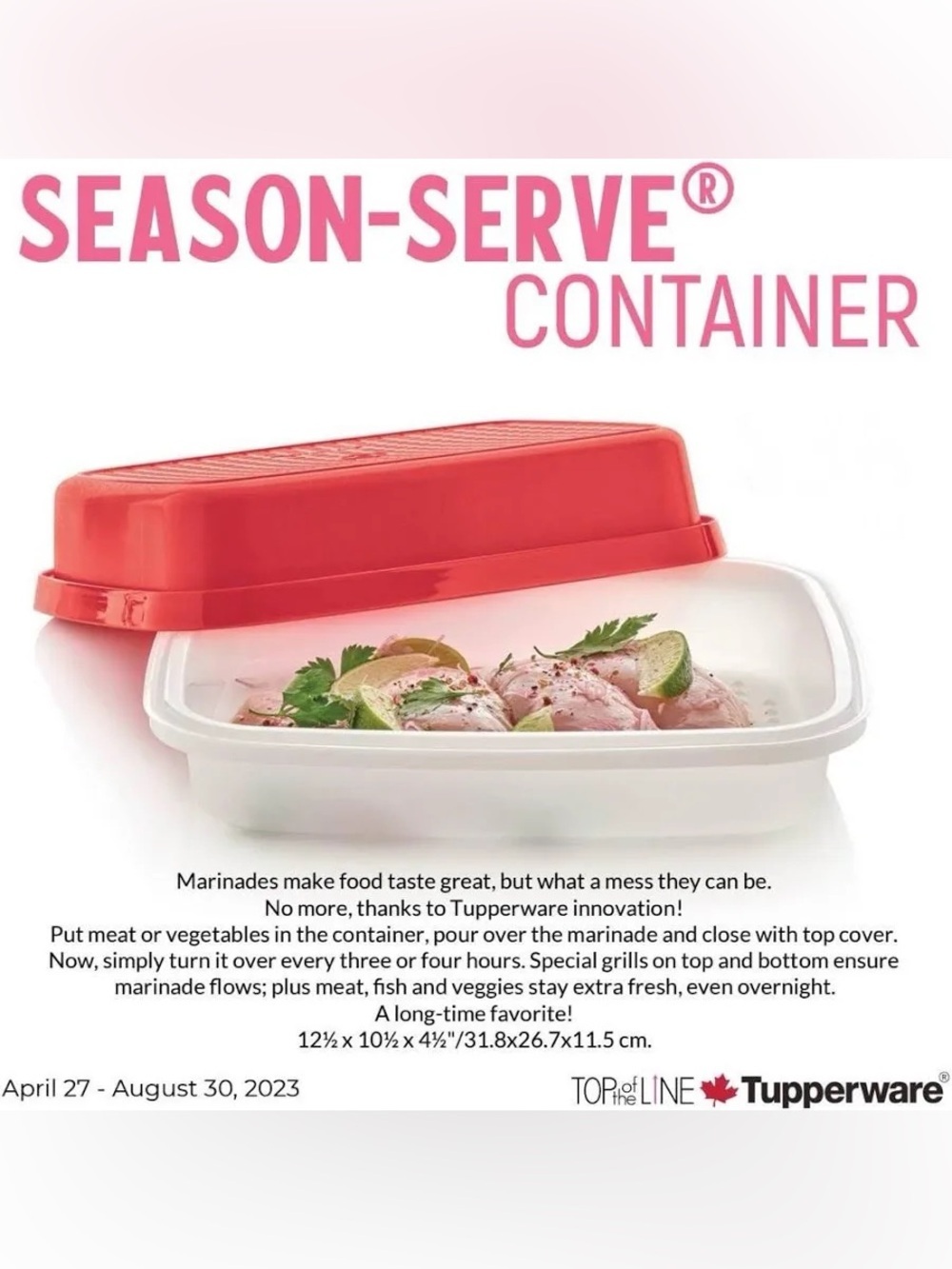 Tupperware Season and Serve Container - Picture 2 of 6